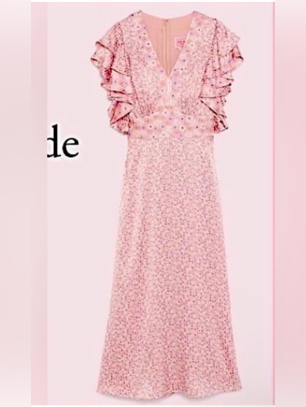 Kate Spade Poppy Field Devore’ Dress in fresh water pearl